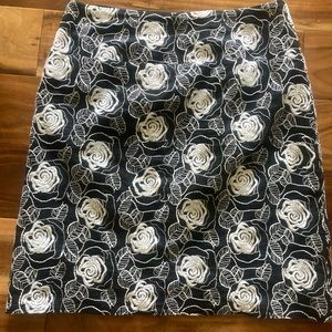 Black & White roses print - Sevier Skirts - 29”Waist